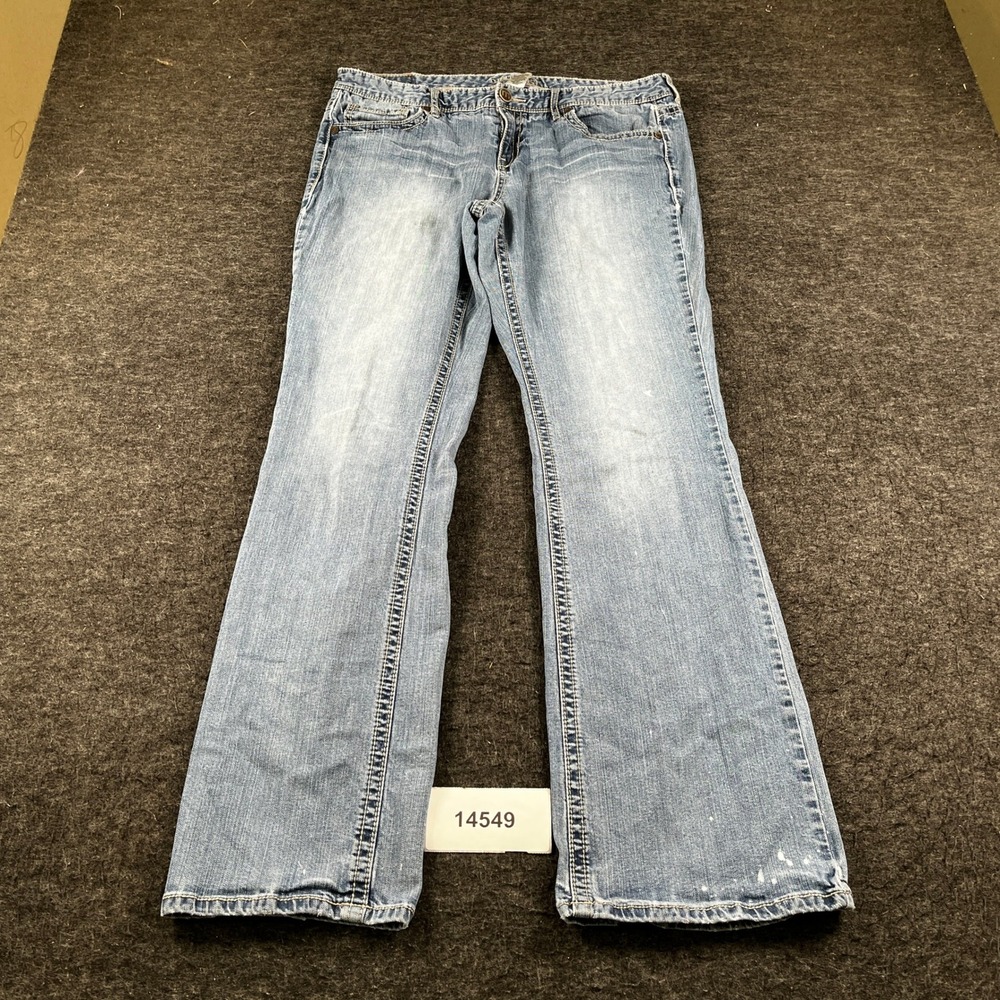 Maurices Bootcut Jeans Womens 13/14 Long Blue Denim Cotton Light Wash Outdoor
